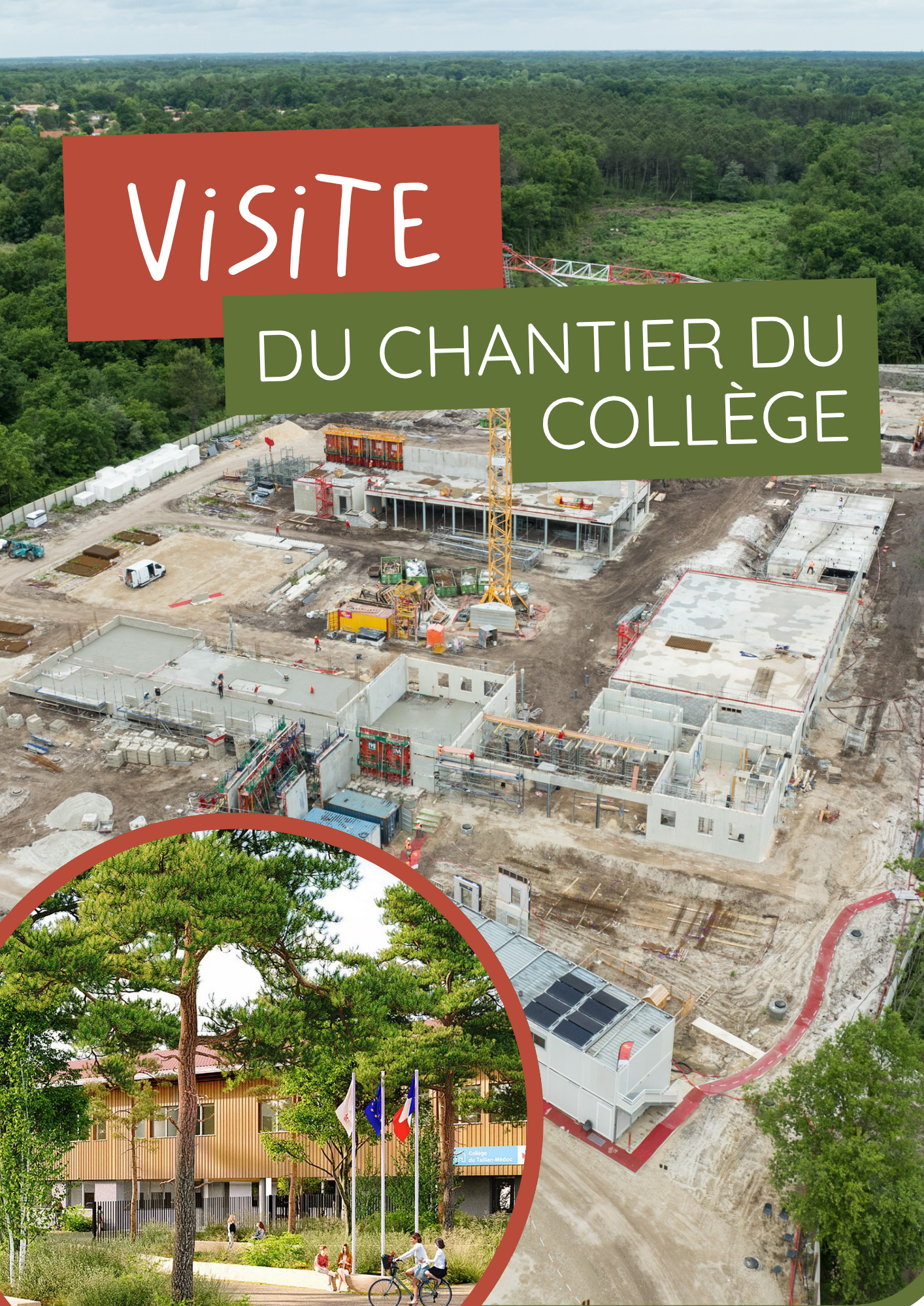Visite de chantier du collège du Taillan-Médoc - Créneau de 14h