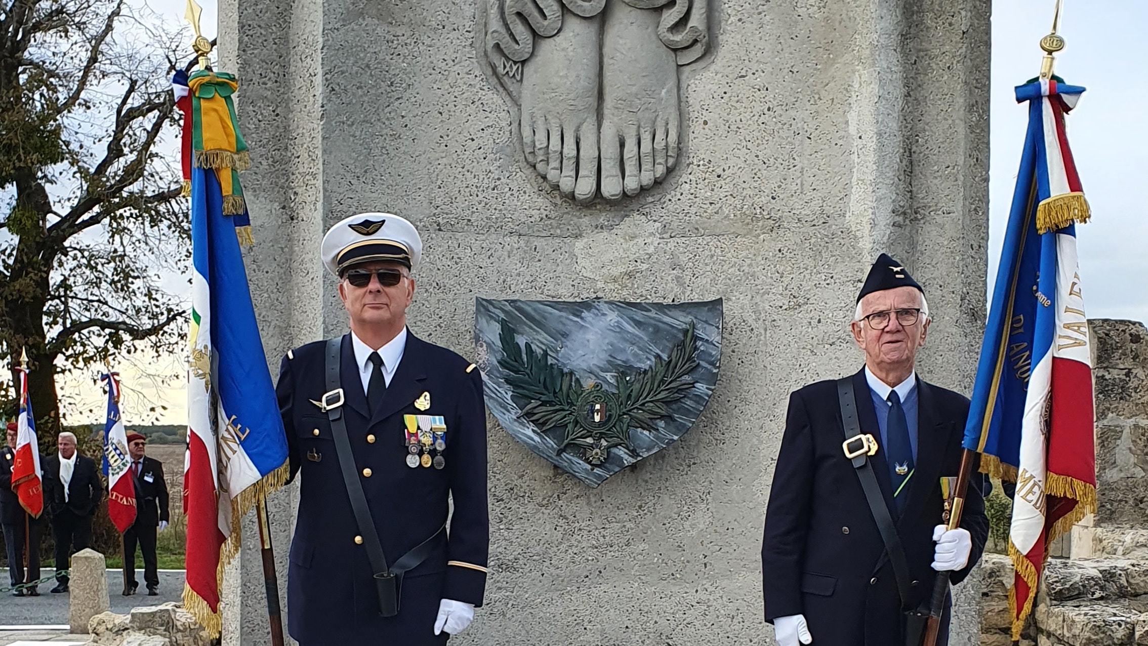 Cérémonie à la Ferme de Richemont pour la venue de la Flamme du tombeau du soldat inconnu en Gironde
