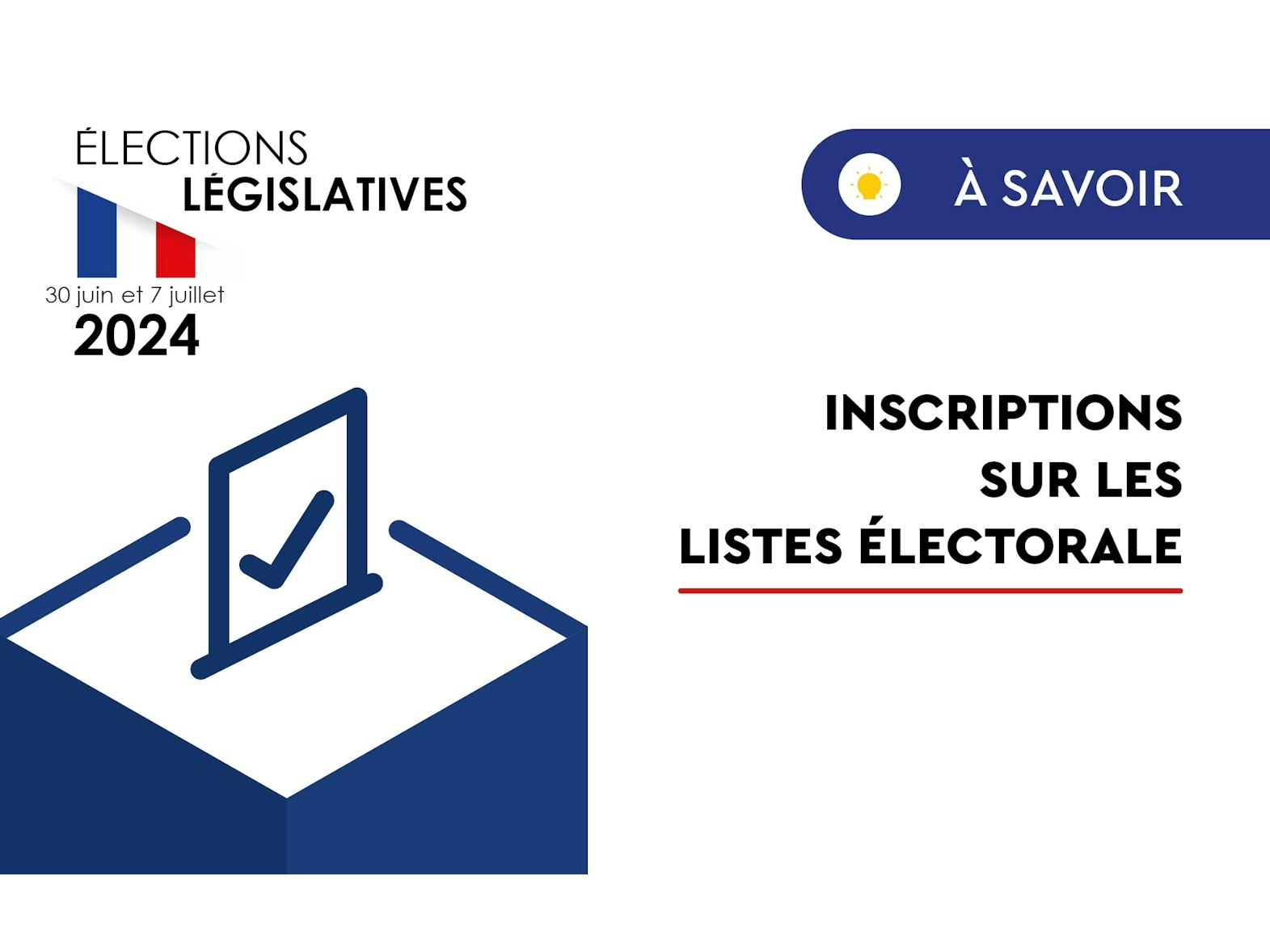 Élections Législatives 2024 - Listes électorales