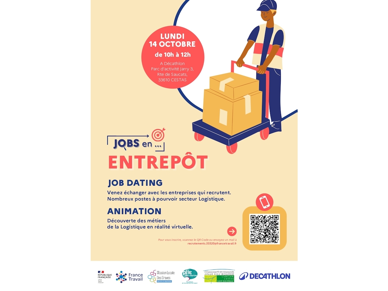 CDC Jalle Eau Bourde - Jobs en entrepôt