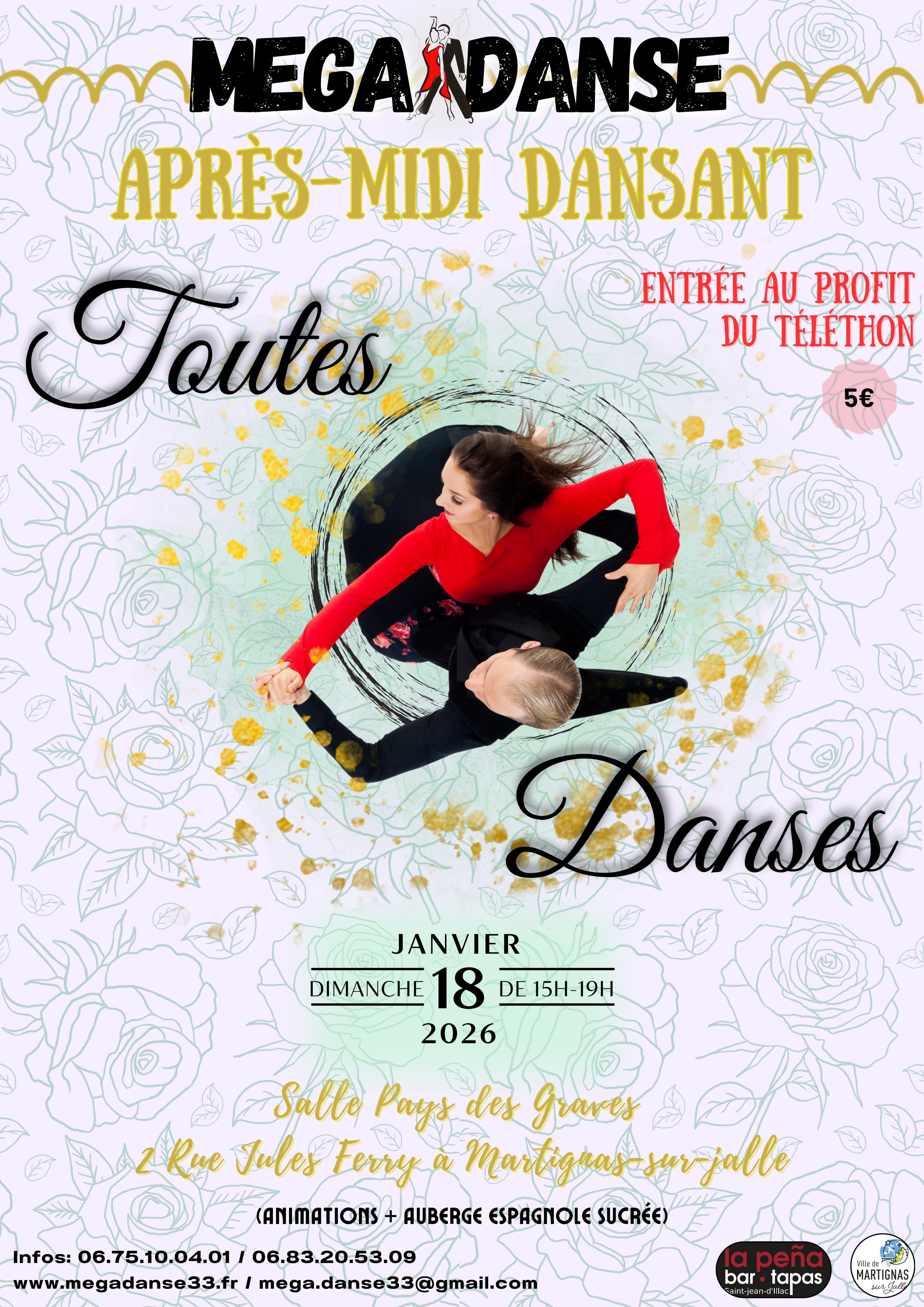 Après-midi “toutes danses” au profit du Téléthon _ dimanche 18/01/26