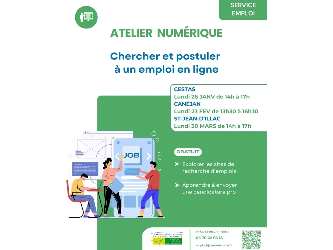 Ateliers numériques - CDC Jalle-Eau-Bourde