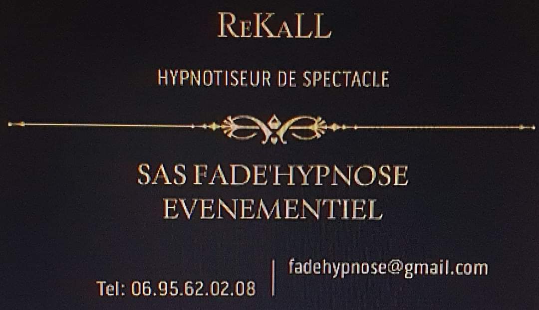 Sas Fade'Hypnose Événementiel 