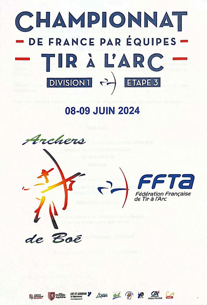 FINALE DU CHAMPIONNAT DE FRANCE PAR EQUIPES DE CLUBS DE DIVISION 1 - ARCS CLASSI