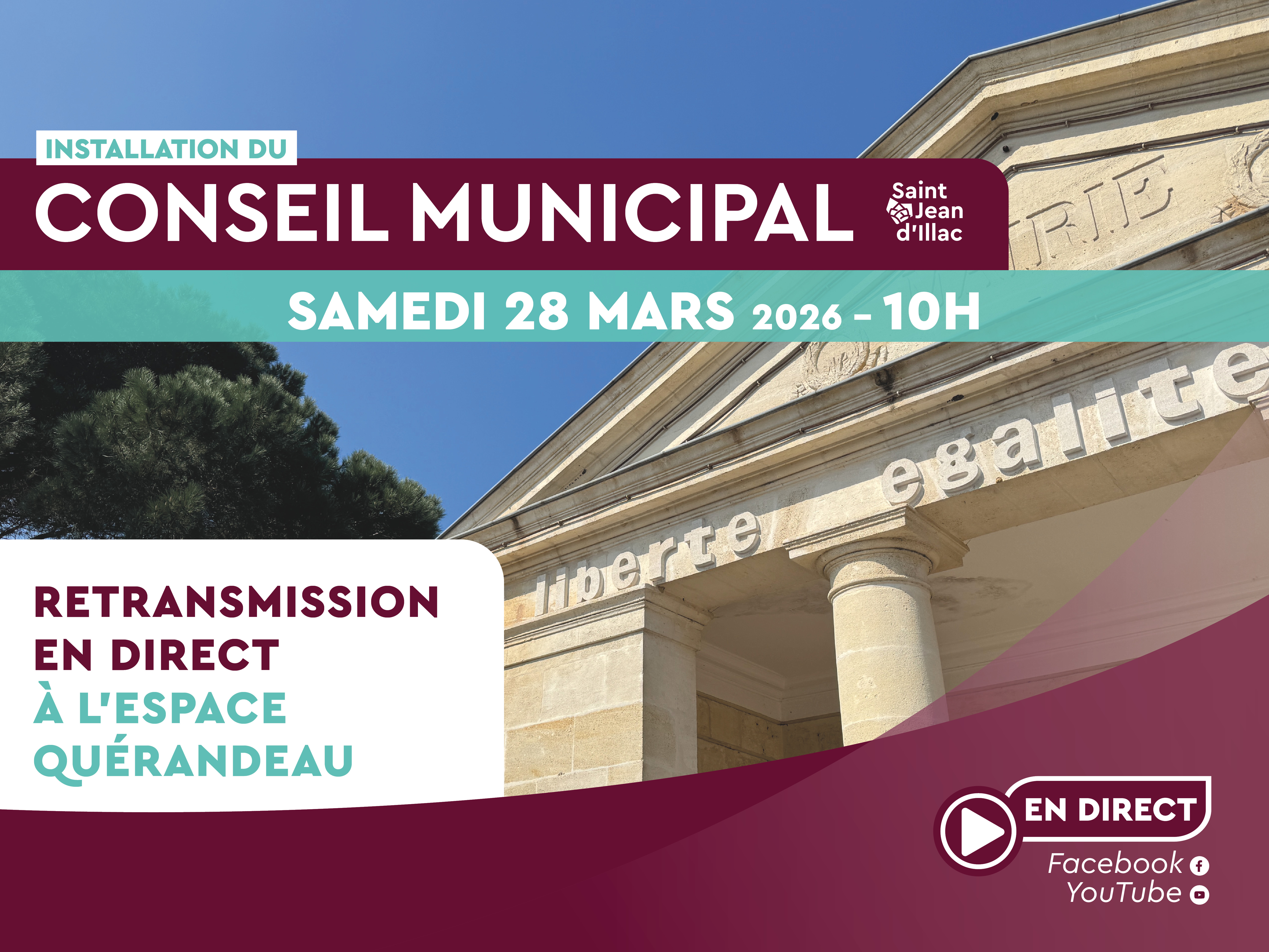 Installation du conseil municipal - Retransmission
