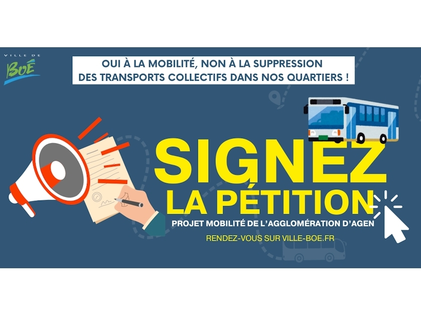 📢 𝐏𝐄𝐓𝐈𝐓𝐈𝐎𝐍 𝐄𝐍 𝐋𝐈𝐆𝐍𝐄 : 𝐎𝐔𝐈 à la mobilité, 𝐍𝐎𝐍 à la suppression des transports collectifs 🚌 dans nos quartiers❗️