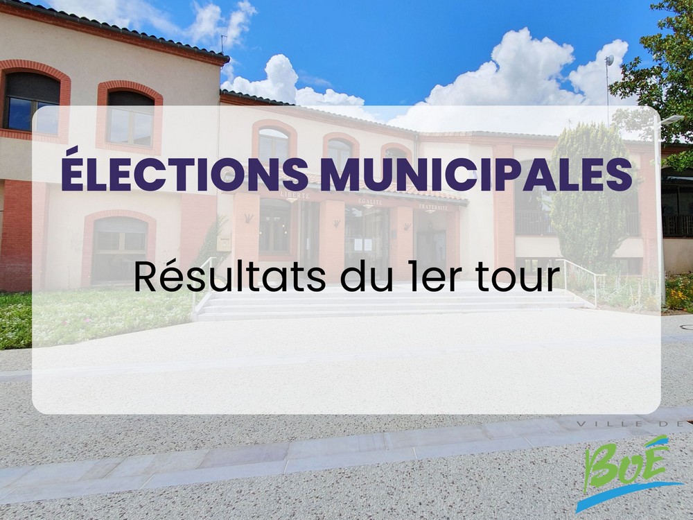 Résultats du 1er tour des élections municipales