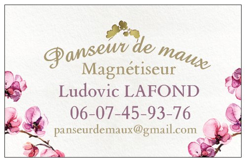 PANSEUR DE MAUX - LAFOND Ludovic 