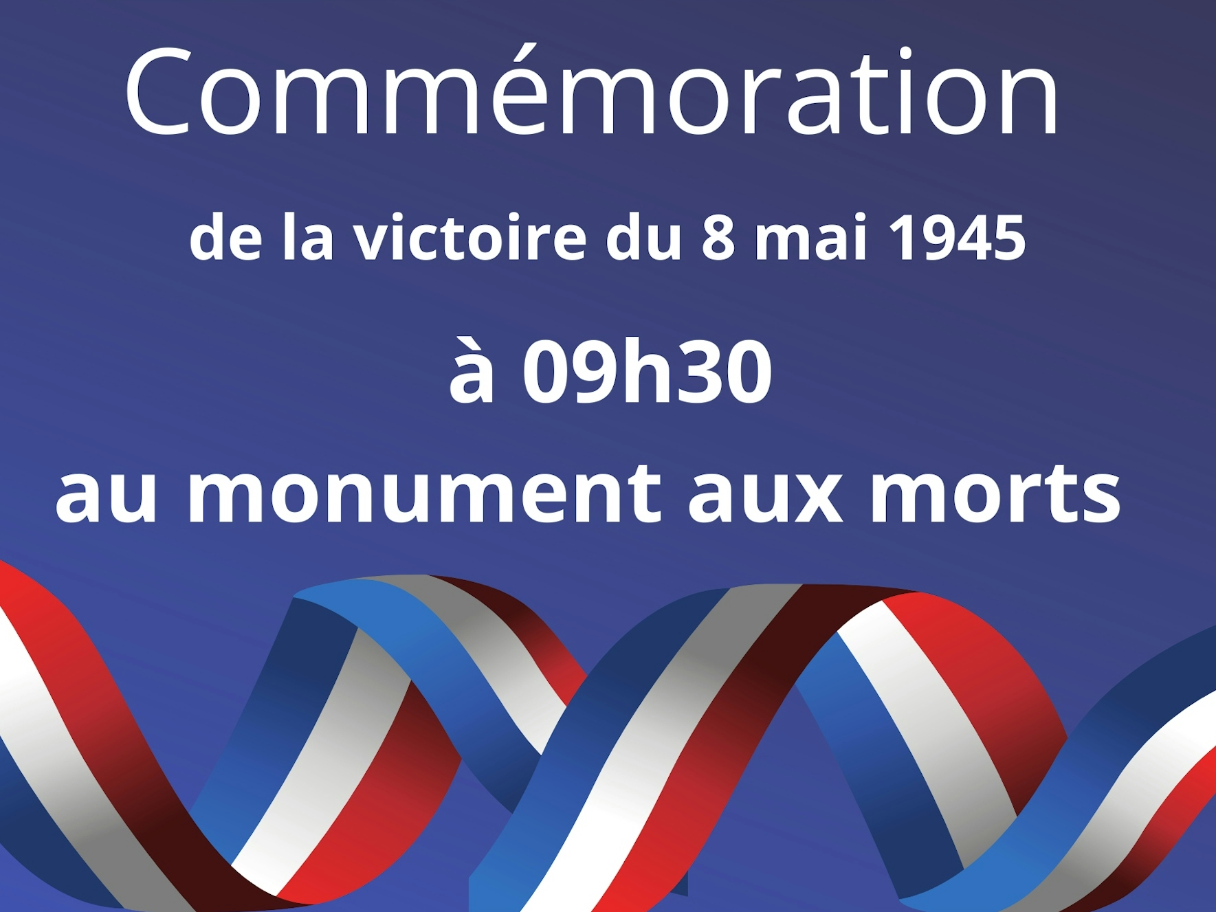 Commémoration de la victoire du 08 mai 1945 