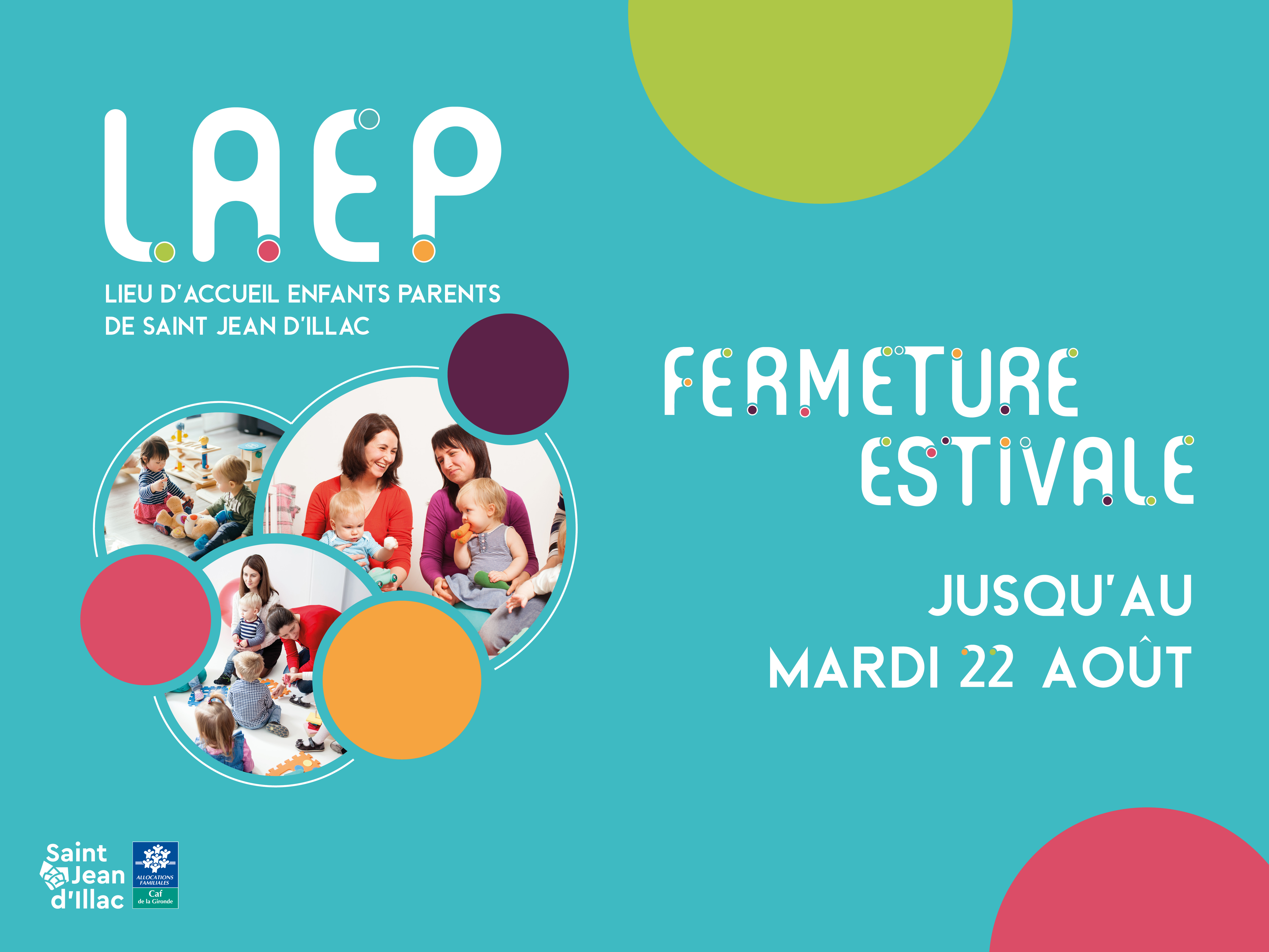 LAEP - Fermeture estivale