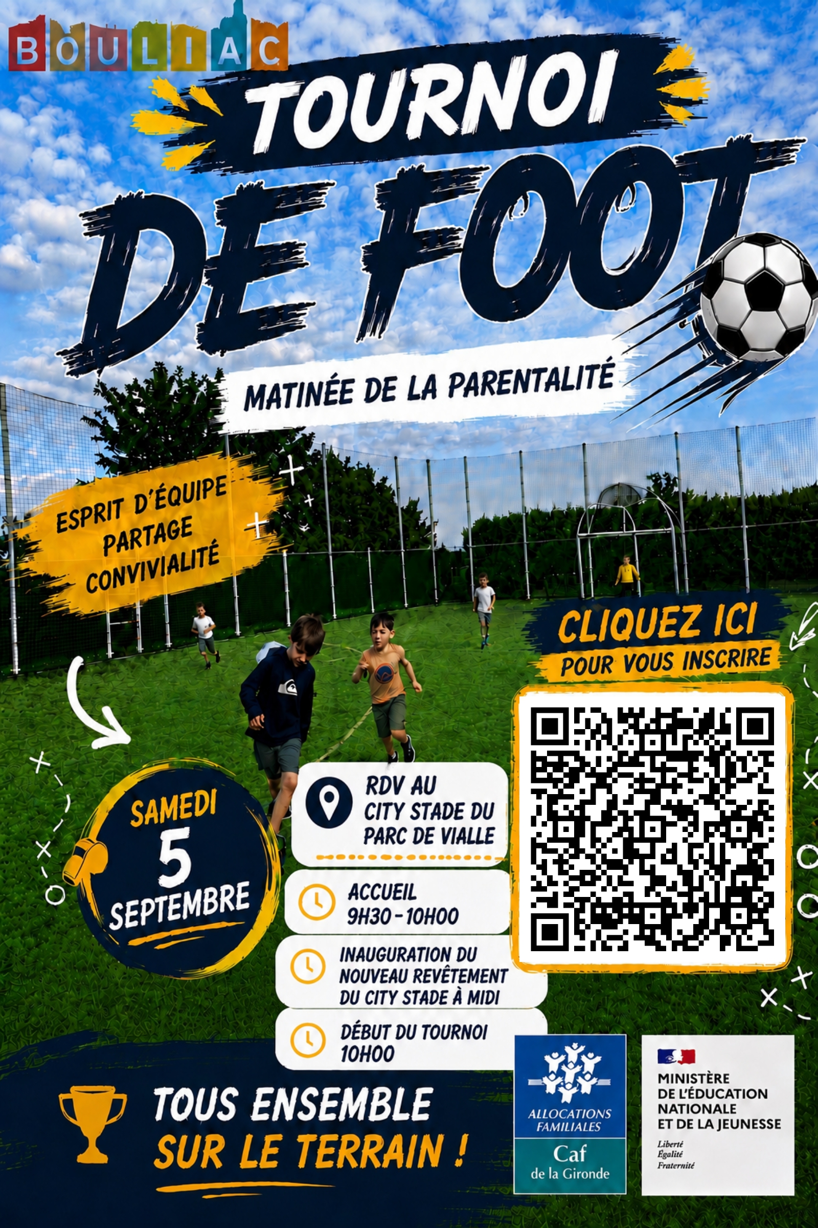 Matinée de la parentalité : Tournoi de foot & inauguration du nouveau revêtement
