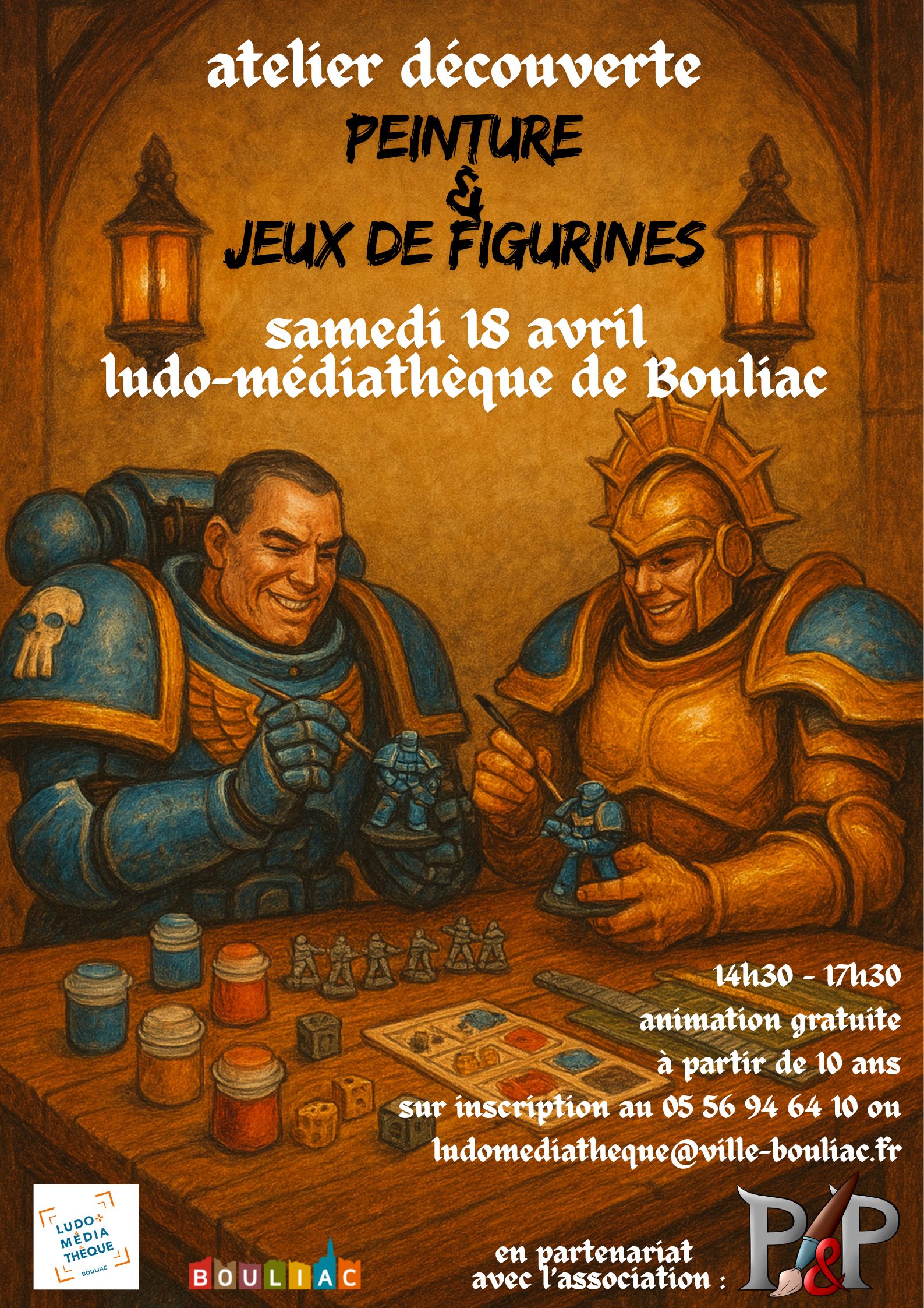 Atelier découverte peinture et jeux de figurines