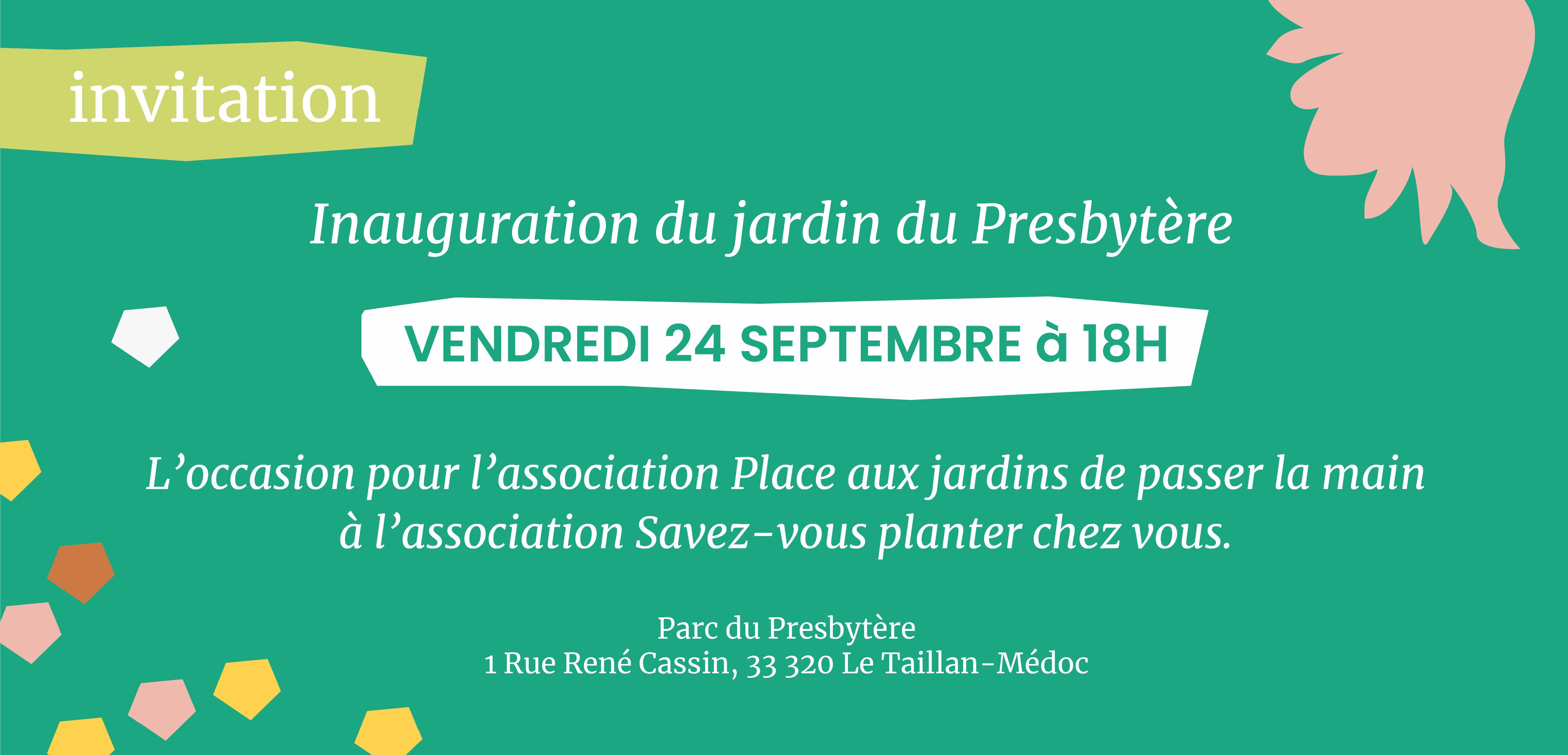 Inauguration du jardin partagé !