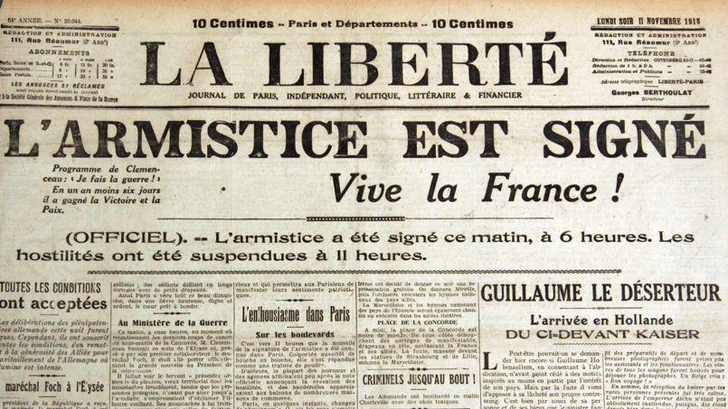 COMMÉMORATION DE L'ARMISTICE DU 11 NOVEMBRE 1918
