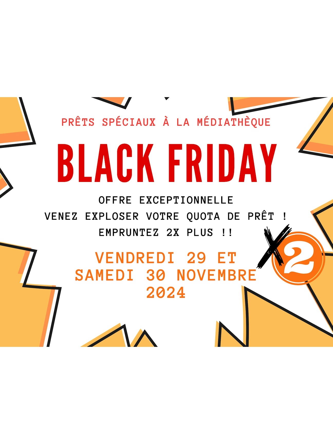 Black Friday à la médiathèque