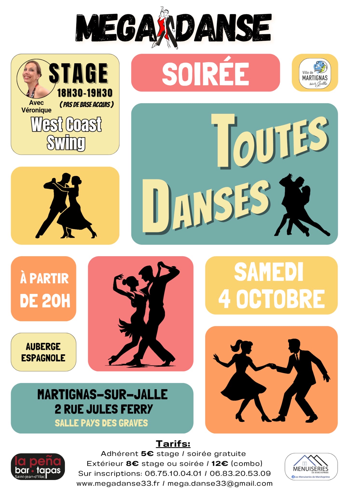 Première soirée MEGADANSE de la saison 2025/2026 le 04 Octobre 2025