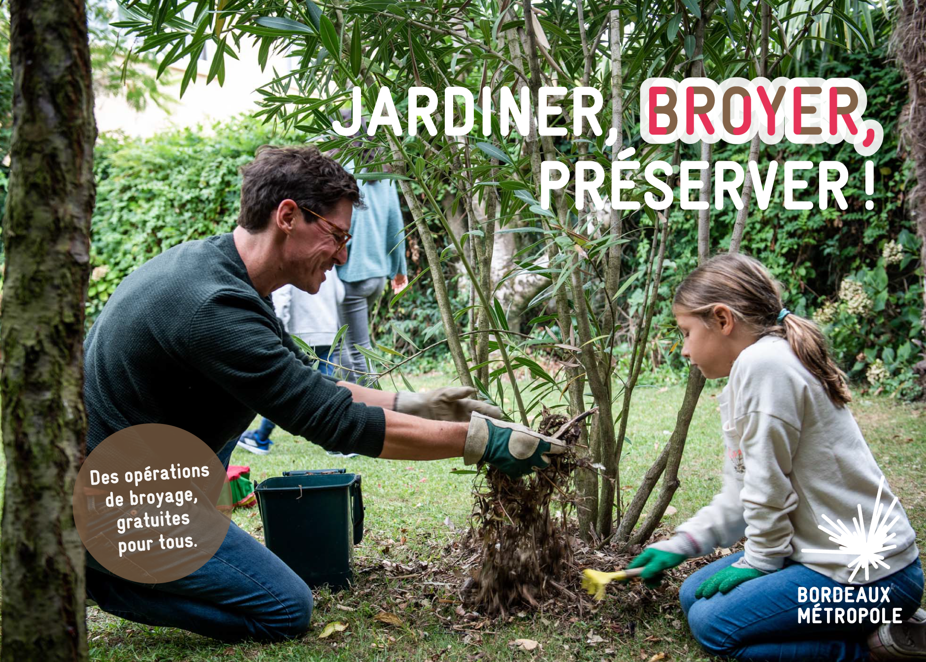 Opération broyage des déchets verts