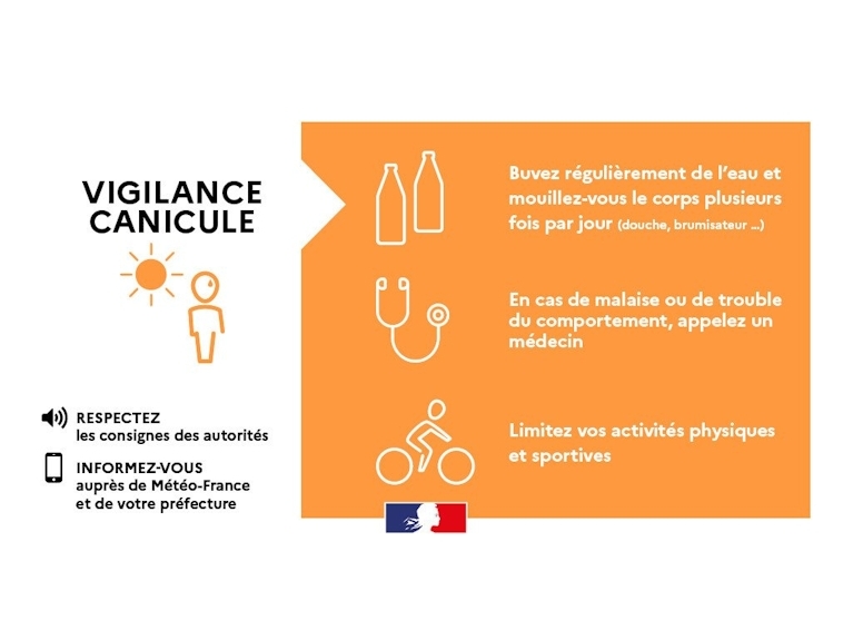 Passage en vigilance orange pour un épisode de fortes chaleurs