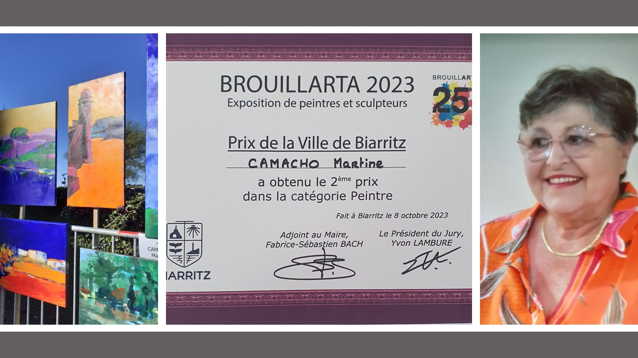 Une artiste peintre de Canohes primée à Biarritz