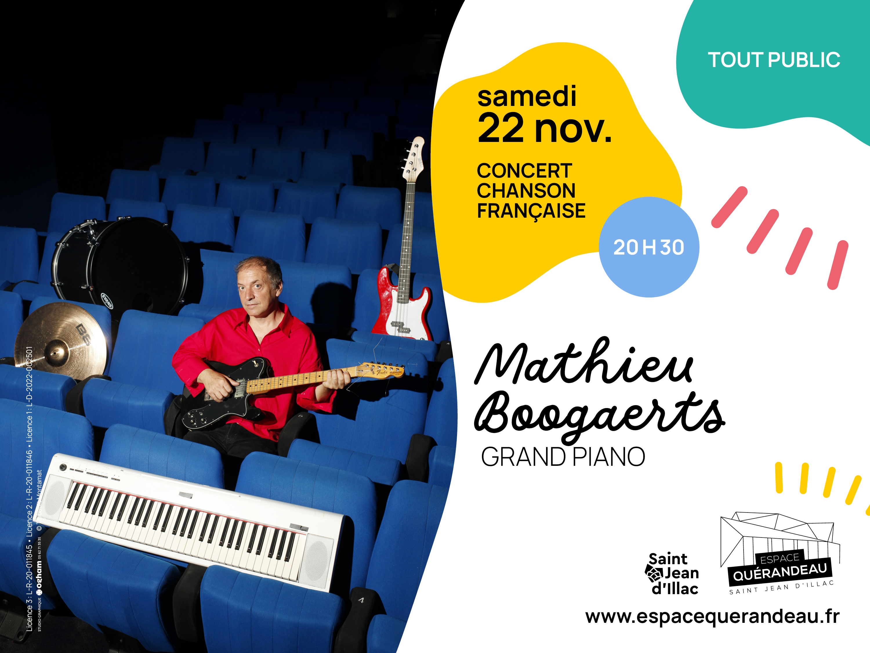 Concert de Mathieu Boogaerts